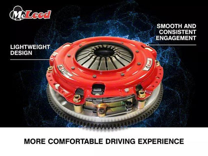 McLeod RST Twin Disc 800HP Organic Clutch Kit with 8-Bolt Aluminum Flywheel; 26-Spline - Mullet Racing Performance