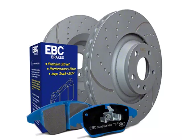 EBC Brakes Stage 6 Bluestuff Brake Rotor and Pad Kit; Front