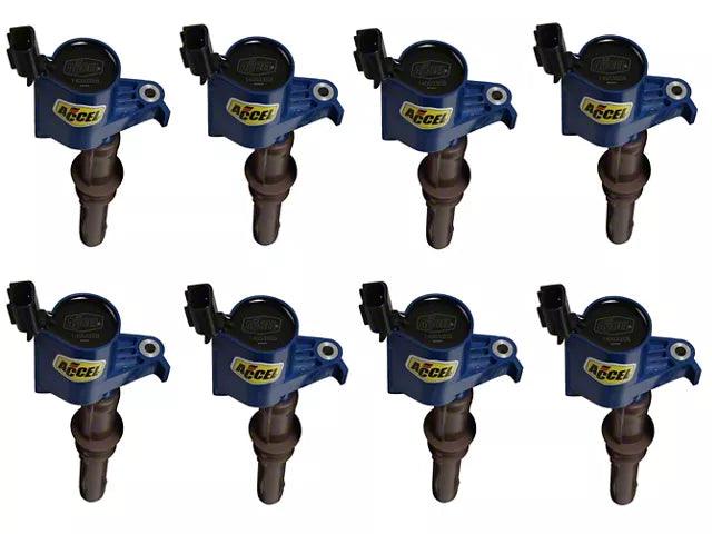 Accel SuperCoil Ignition Coils; Blue; 8-Pack - Mullet Racing Performance