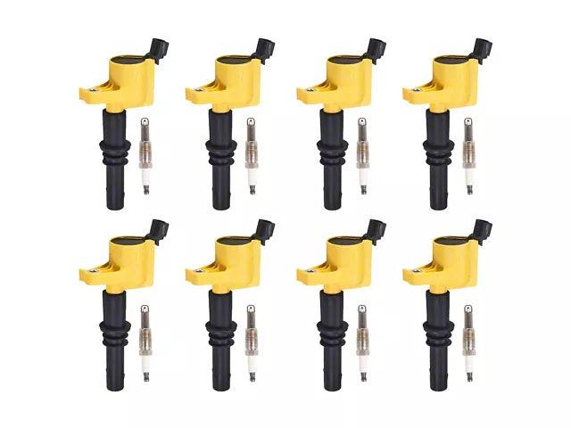 Ignition Coils; Yellow; Set of Eight - Mullet Racing Performance