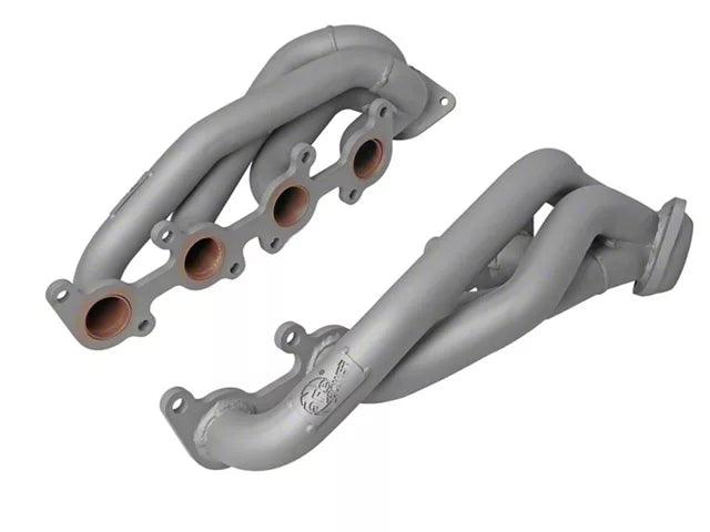 AFE 1-5/8-Inch Twisted Steel Shorty Headers; Titanium Ceramic - Mullet Racing Performance