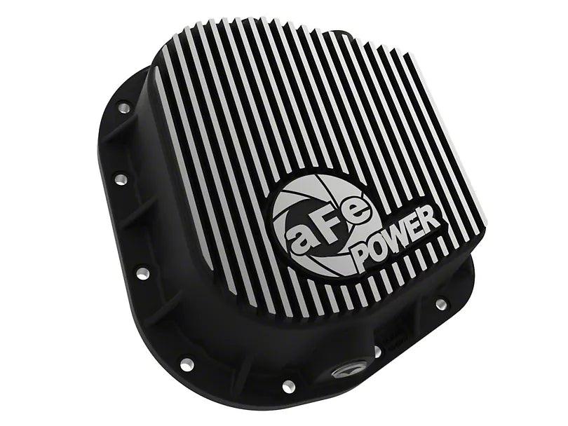 AFE Pro Series Rear Differential Cover with Machined Fins and 75w-90 Gear Oil; Black; Ford 9.75 Rear Axles - Mullet Racing Performance