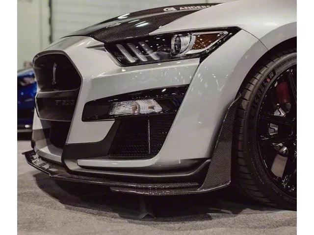 Anderson Composites Front Splitter Wickers; Carbon Fiber - Mullet Racing Performance