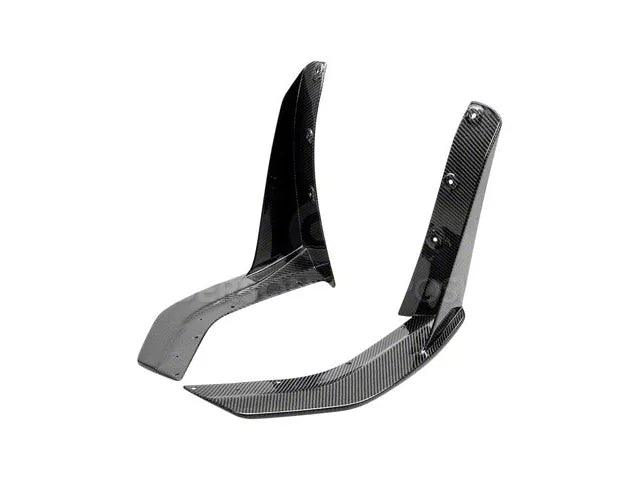 Anderson Composites Front Splitter Wickers; Carbon Fiber - Mullet Racing Performance