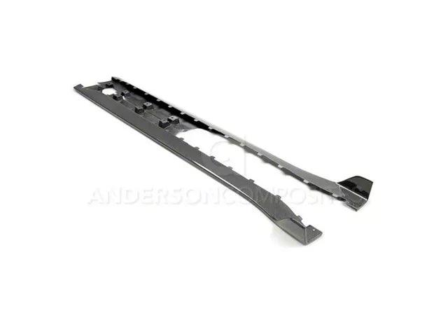 Anderson Composites Rocker Panel Splitters; Carbon Fiber - Mullet Racing Performance