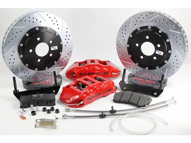 Baer Extreme+ Rear Big Brake Kit with 15-Inch Rotors; Fire Red Calipers - Mullet Racing Performance