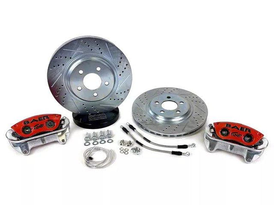 Baer Classic Series Front Big Brake Kit with 13-Inch Rotors; Red Calipers - Mullet Racing Performance