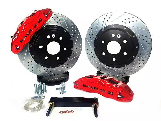 Baer Extreme+ Front Big Brake Kit with 15-Inch Rotors; Red Calipers - Mullet Racing Performance