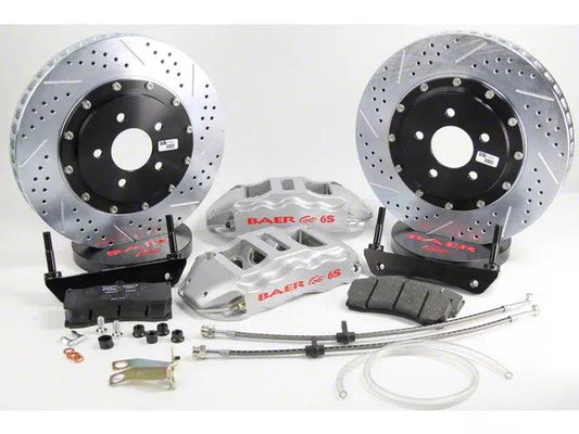 Baer Extreme+ Front Big Brake Kit with 15-Inch Rotors; Silver Calipers - Mullet Racing Performance