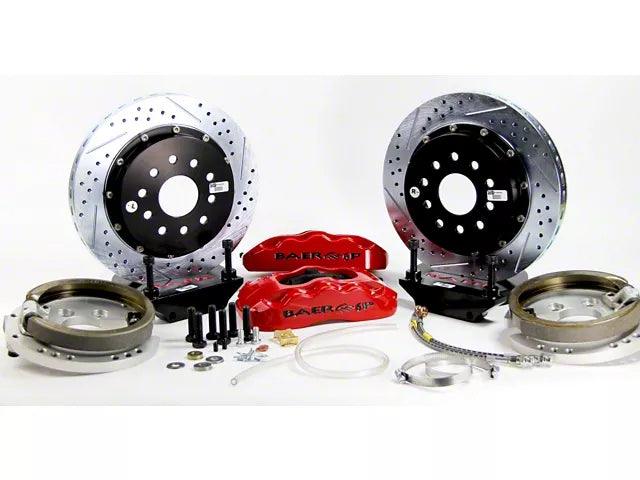 Baer Pro+ Rear Big Brake Kit with 14-Inch Rotors; Monster Green Calipers - Mullet Racing Performance