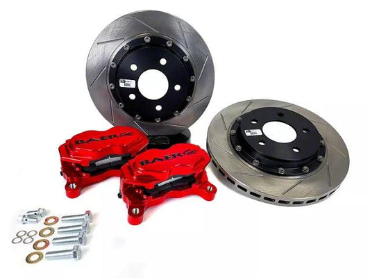 Baer SS4+ Deep Stage 2.0 Front Big Brake Kit with 12-Inch Rotors; Fire Red Calipers - Mullet Racing Performance