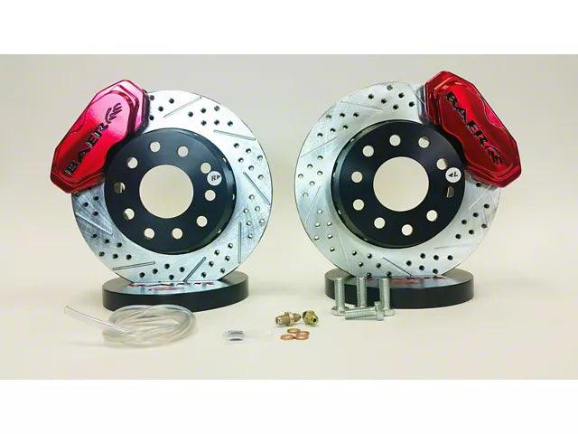 Baer SS4+ Deep Stage Front Big Brake Kit with 11.625-Inch Rotors; Fire Red Calipers - Mullet Racing Performance