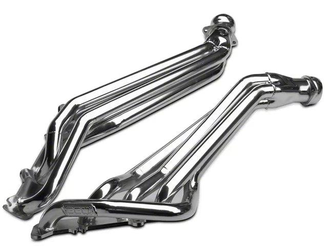 BBK 1-3/4-Inch Long Tube Headers; Polished Silver Ceramic - Mullet Racing Performance