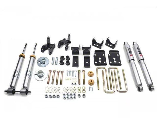 Belltech Lowering Kit with Street Performance Shocks; +1 to -3-Inch Front / 4-Inch Rear - Mullet Racing Performance