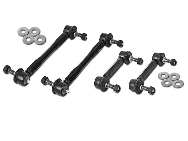 BMR End Link Kit for Front and Rear Sway Bar; Black - Mullet Racing Performance