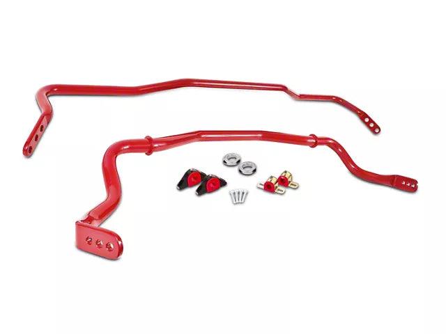 BMR Adjustable Front and Rear Sway Bars; Red - Mullet Racing Performance