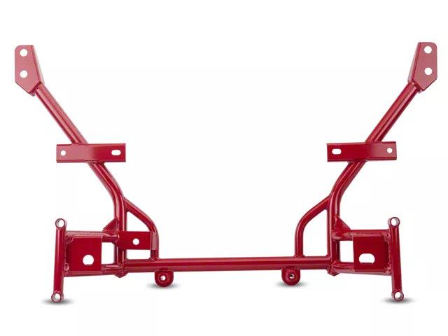 BMR K-Member with Standard Motor Mounts; Standard Rack Mount; Red - Mullet Racing Performance