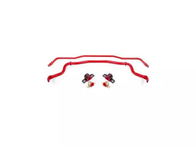 BMR Adjustable Front and Non-Adjustable Rear Sway Bars; Red - Mullet Racing Performance