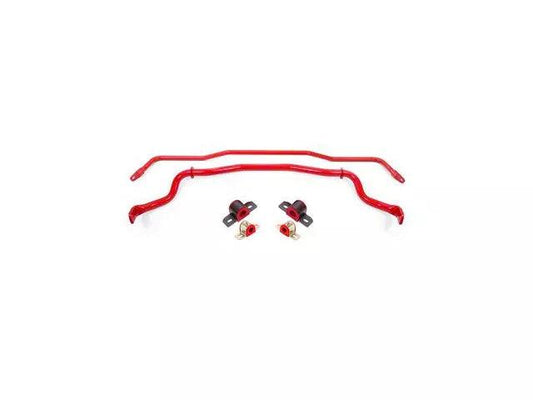 BMR Adjustable Front and Non-Adjustable Rear Sway Bars; Red - Mullet Racing Performance