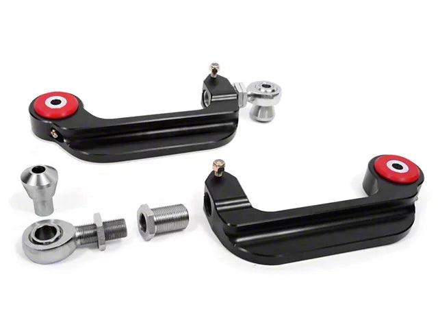 BMR Adjustable Rear Upper Control Arm Camber Links; Polyurethane/Rod End Combo; Black Anodized - Mullet Racing Performance