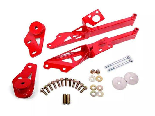 BMR IRS Subframe Support Brace; Red - Mullet Racing Performance