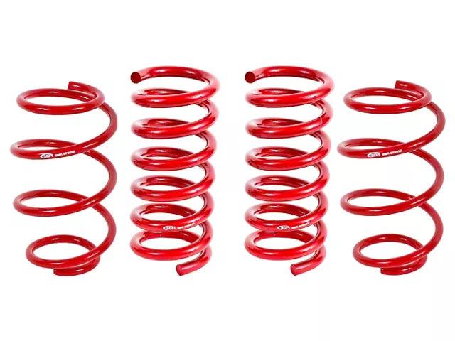 BMR Front and Rear Lowering Springs; Performance Version; Red - Mullet Racing Performance