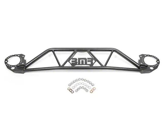 BMR Tubular Strut Tower Brace; Black Hammertone - Mullet Racing Performance