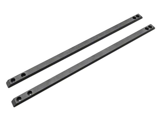 BMR Super Low Profile Chassis Jacking Rails; Black Hammertone - Mullet Racing Performance