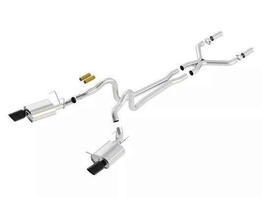 Borla ATAK Cat-Back Exhaust with Black Chrome Tips - Mullet Racing Performance