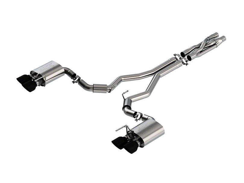 Borla ATAK Cat-Back Exhaust with Black Chrome Tips - Mullet Racing Performance