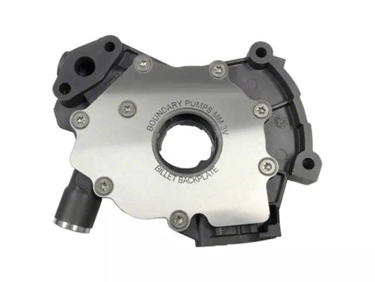 Boundary Racing Pumps Billet Oil Pump with Gear Vane Ported and Steel Back Plate; MartenWear Treated - Mullet Racing Performance