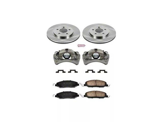 PowerStop OE Replacement Brake Rotor, Pad and Caliper Kit; Rear - Mullet Racing Performance