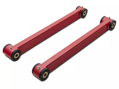 C&L Non-Adjustable Rear Lower Control Arms; Red - Mullet Racing Performance