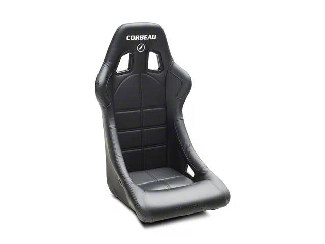 Corbeau Forza Racing Seat; Black Vinyl - Mullet Racing Performance