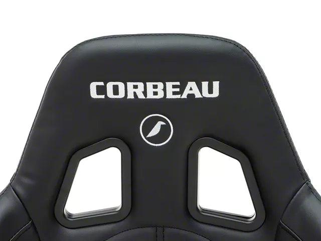 Corbeau Forza Racing Seat; Black Vinyl - Mullet Racing Performance