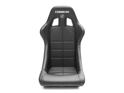 Corbeau Forza Racing Seat; Black Vinyl - Mullet Racing Performance