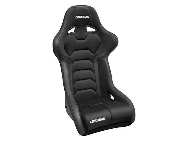 Corbeau FX1 Racing Seat; Black Cloth - Mullet Racing Performance