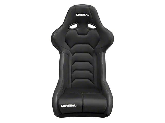 Corbeau FX1 Racing Seat; Black Cloth - Mullet Racing Performance