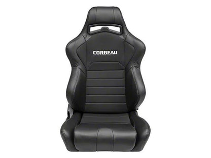 Corbeau LG1 Racing Seats; Black Cloth; Pair - Mullet Racing Performance