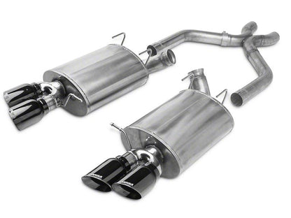 Corsa Performance Sport Axle-Back Exhaust with X-Pipe and Quad Black Tips - Mullet Racing Performance