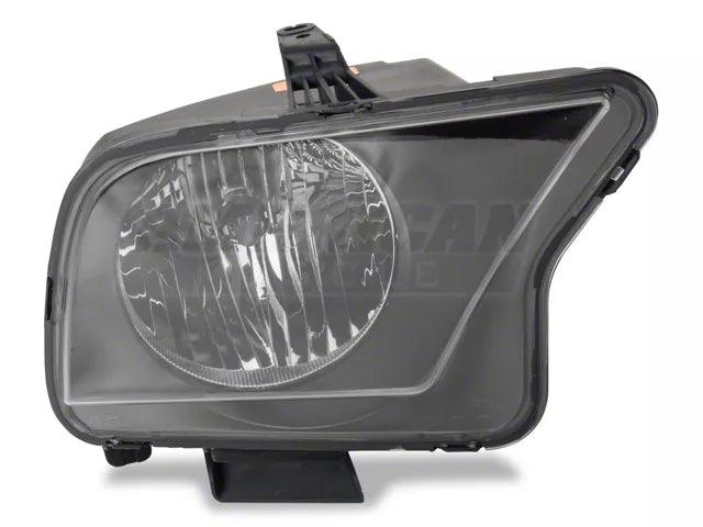 Ford Factory Replacement Halogen Headlight; Black Housing; Clear Lens; Passenger Side - Mullet Racing Performance