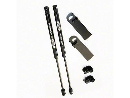 Ford Performance Hood Strut Kit with Ford Performance Logo - Mullet Racing Performance