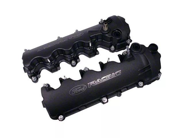 Ford Performance Laser Etched Valve Covers; Black - Mullet Racing Performance