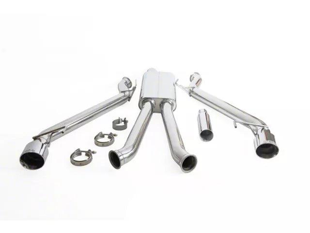 Full Race 3-Inch Track/Race Cat-Back Exhaust System with Polished Tips - Mullet Racing Performance