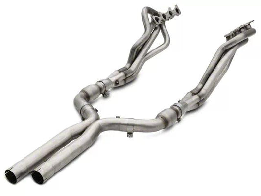 American Racing Headers 1-7/8 x 3-Inch Catted Long Tube Headers with X-Pipe; Bottle-Neck Eliminator - Mullet Racing Performance