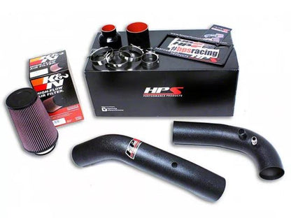 HPS Long Ram Cold Air Intake; Wrinkle Black - Mullet Racing Performance