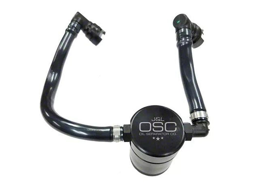 J&L 3.0 Oil Separator; Black Anodized; Passenger Side - Mullet Racing Performance