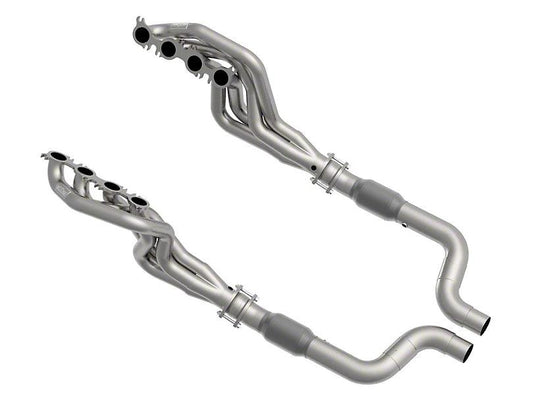 Kooks 2-Inch x 3-Inch Long Tube Headers and GREEN Catted Connection Kit - Mullet Racing Performance