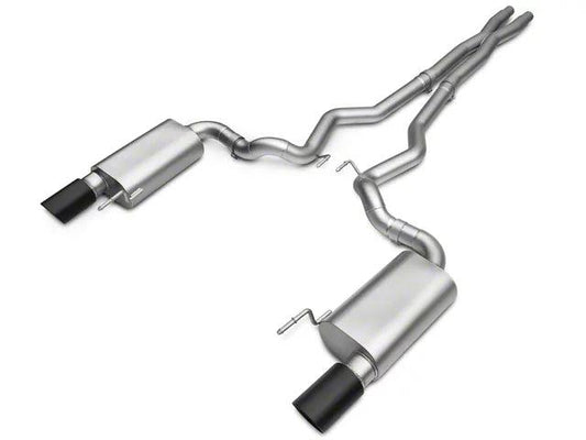 LTH Mid-Pipe Exhaust and Axle-Back Exhaust System with Black Tips - Mullet Racing Performance