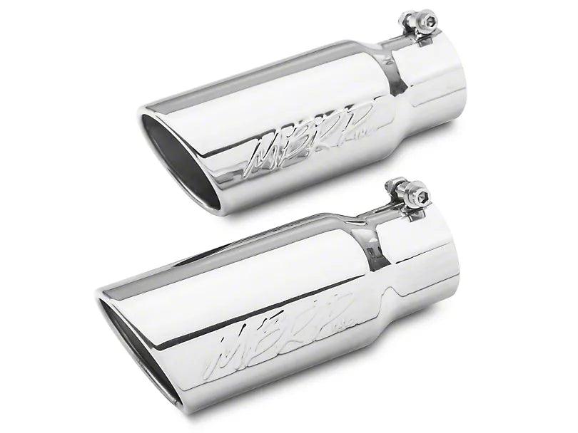 MBRP Armor Lite Dual Exhaust System with Polished Tips; Middle Side Exit - Mullet Racing Performance